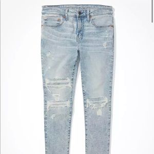 American Eagle Patched Skinny Jeans 34”x32”